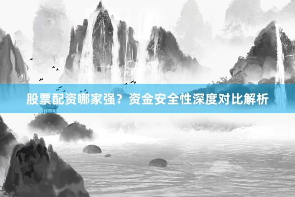 股票配资哪家强？资金安全性深度对比解析