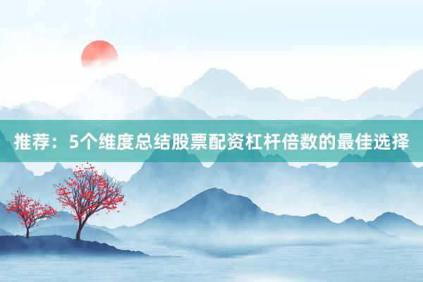 推荐：5个维度总结股票配资杠杆倍数的最佳选择